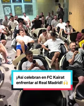 ¡Reacciones que lo dicen todo! 😍  🥳 Los futbolistas del FC Kairat estallaron de emoción al enterarse que se medirán al Real Madrid en la Champions League. 🎥 FC Kairat #realmadrid #nadrid #fckairat #championsleague #ucl 
