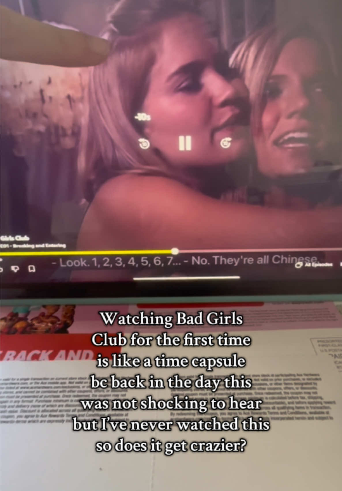 I know this show came out in a time where people said whatever they wanted. It just shocks me bc I never know what these girls are going to say 🫢 Sidenote: I’m on season 3 and so far season two showed me what Bad Girls club was MEANT to do.  What else am I in for?  #badgirlsclub🖤😈🖤 #badgirlsclub #firsttimewatching #bgcclips 