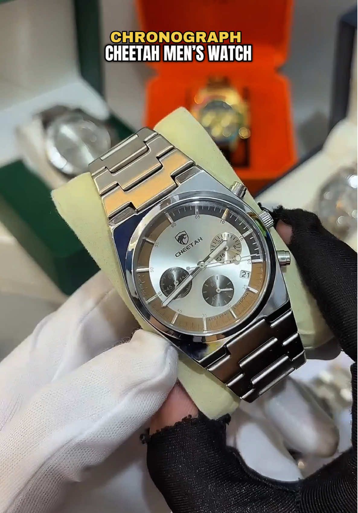 Cheetah men’s watch, new fashionable watch for men, trendy watch for men, luxury watch for men. #watch #watches #fashion #luxurywatch #watchforyou 