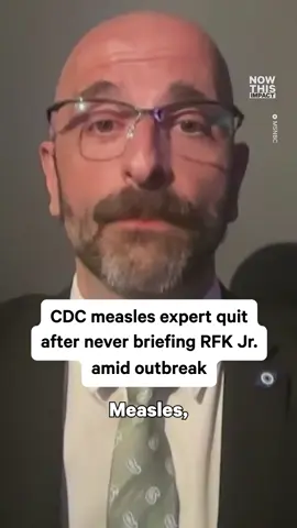 Dr. Demetre Daskalakis, the CDC’s top measles expert, has resigned, citing RFK Jr.’s refusal to receive scientific briefings during the current outbreak. Daskalakis warned that politicizing public health puts communities at risk and erodes trust in vaccines.