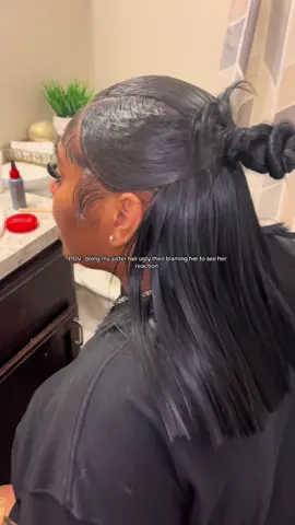 #fypシ #viral #sisters #hairstyle #prank 