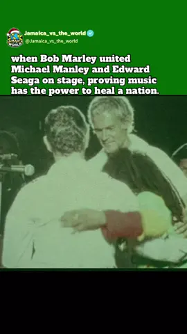 In 1978 at the One Love Peace Concert, Bob Marley made history when he joined the hands of Prime Minister Michael Manley and Opposition Leader Edward Seaga. At a time when Jamaica was torn by political violence, this symbolic gesture showed the world that music could bring unity, peace, and hope to a divided nation. #jamaica #core 