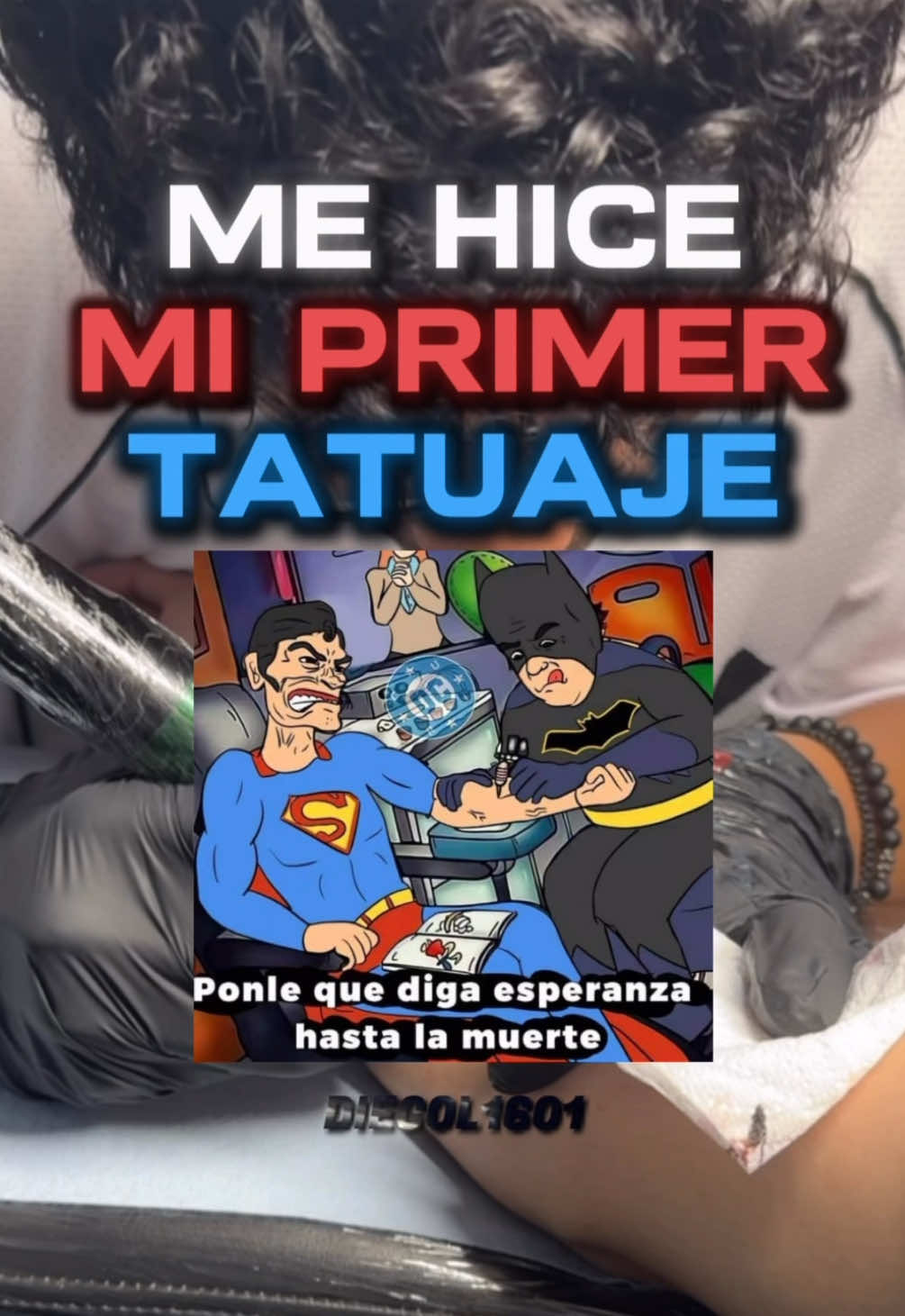 “Mi Primer Tatuaje… 💙❤️” #superman #tatuaje #davidcorenswet #esperanza #diegol1601  @WarnerBrosMX @CrsedGhost 