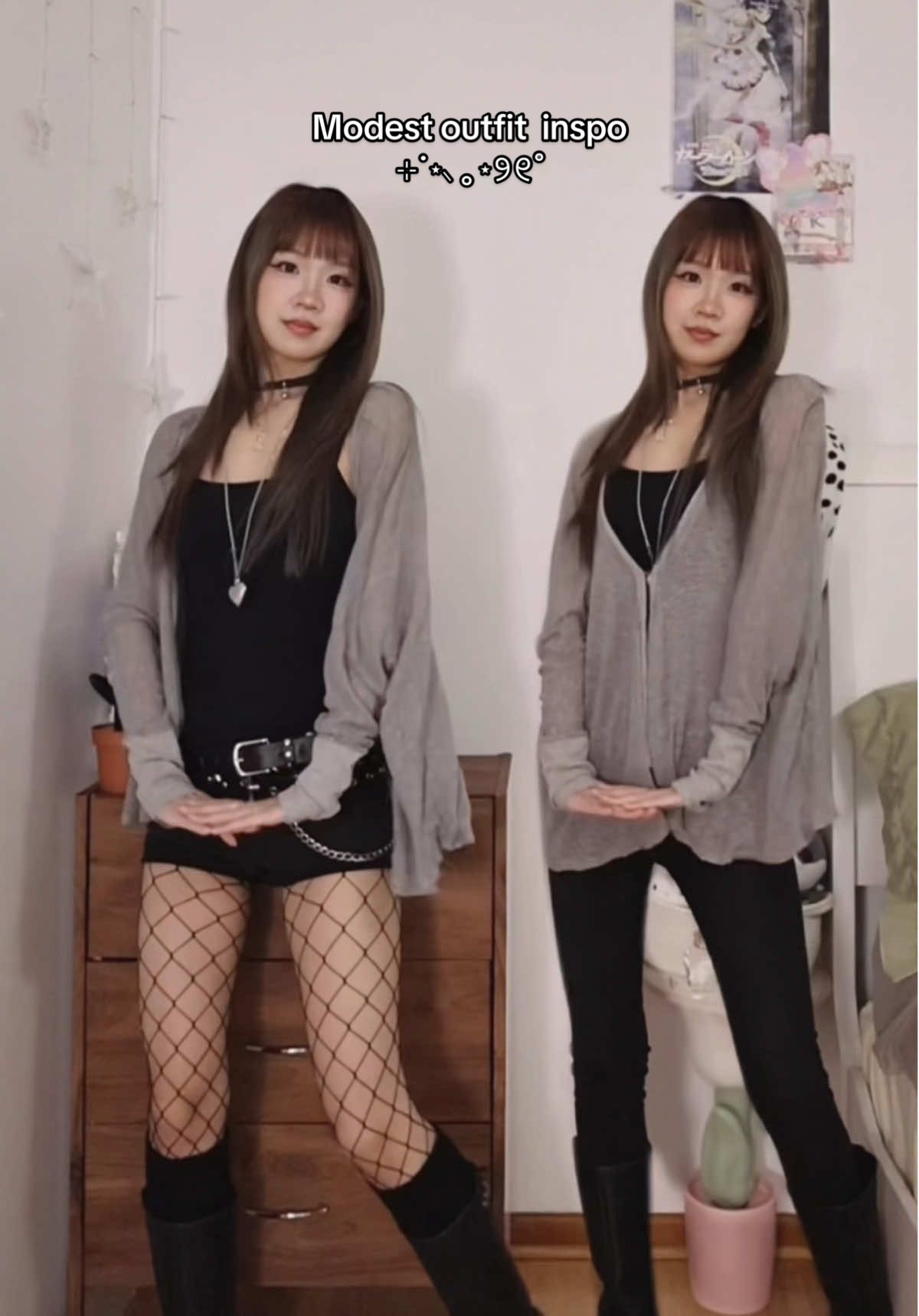 more modest outfit inspo ⊹˙⋆⸜  you guys really liked my last video so here’s another ^-^ ~ you can add small adjustments to any outfit to fit what you’re comfortable with wearing! #modestoutfits #outfitinspo #outfittransition #dance #styling 