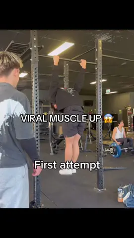 Attempting the viral muscle up!  Give it a try and tag me! #calisthenics #muscleup #viral 