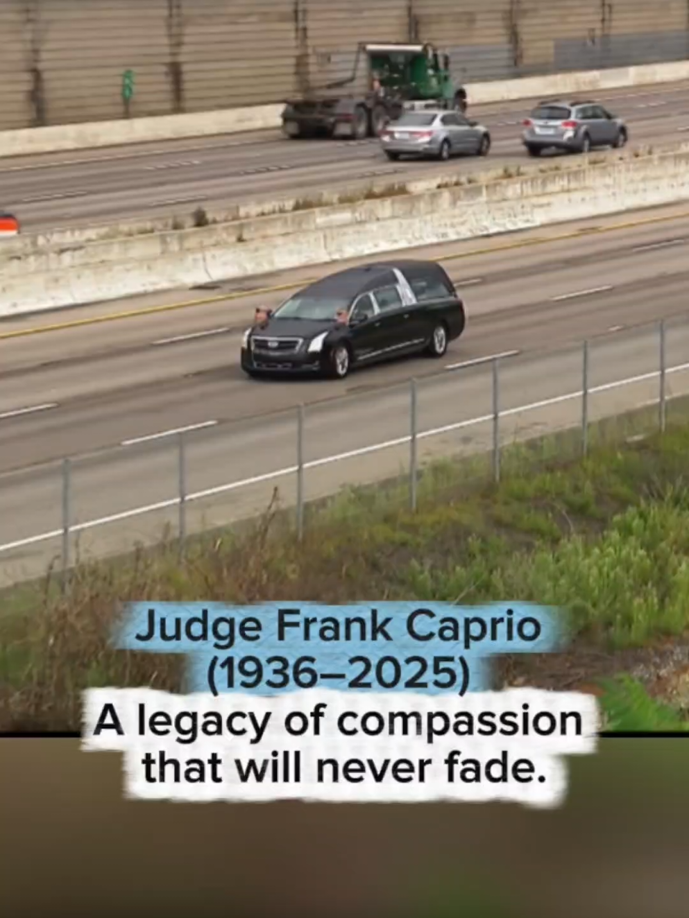 The world says goodbye to Judge Frank Caprio, but his kindness will live forever. 💙🕊️ #JudgeCaprio #FuneralTribute #LifeLegacy #KindnessLivesOn #Respect