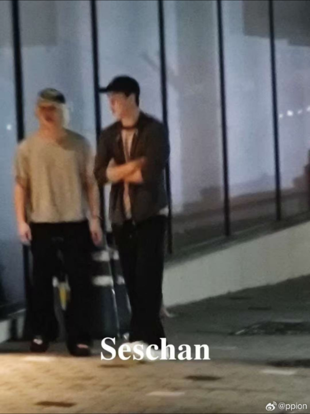 GOOD MORNING😭 SEHUN UPDATE TODAY 😭 op liat sehun di apgujeong😭 dia pake jaket dalemannya kaos strip2 bukan kaos abu😭 #sehun #ohsehun #exo #fyp #xyzbca 