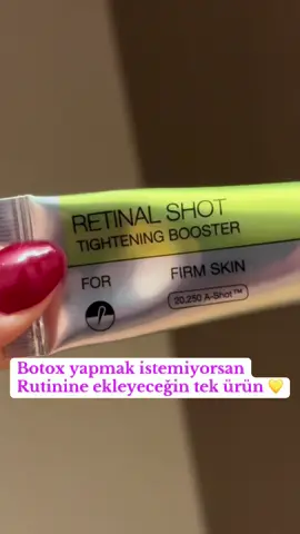 Cildin en iyi savaşçısı💖              Botoxa veda💥 Kendim satın aldım. Reklam değil tavsiye. #creatorsearchinsights #retinal #ciltbakımı 
