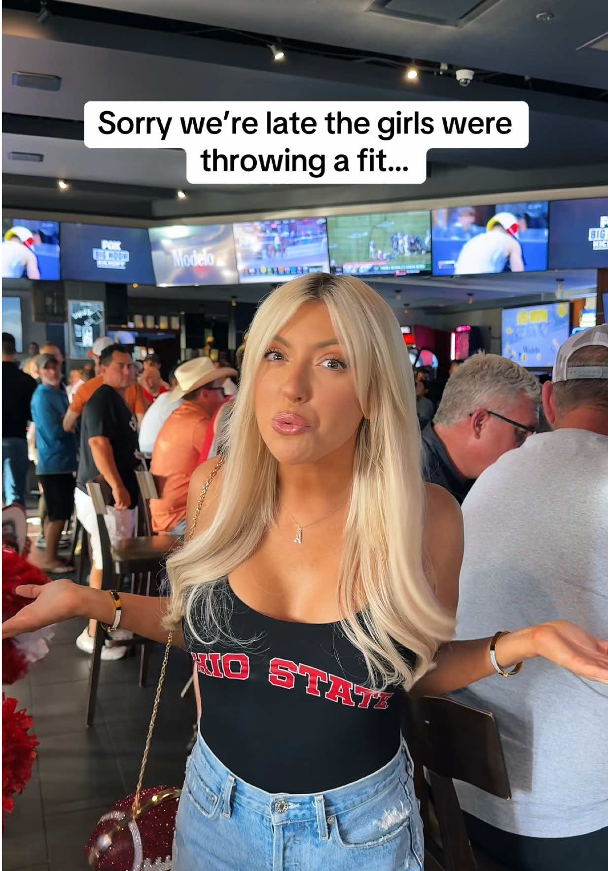 The girls are ready for game day #football #football #ohiostate #CollegeFootball #texas 