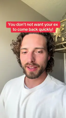 If the relationship is going to make it a second time, things need to be different than they were the first time. That change takes time. Follow for more help through your break up!