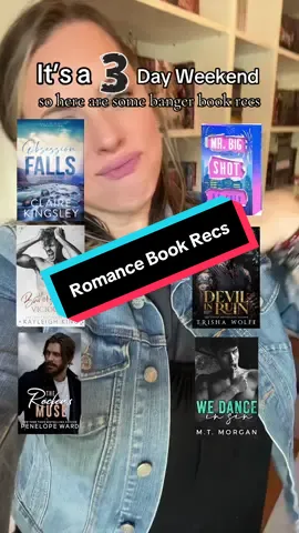 Some books to keep you entertained this weekend! #mc_readerobsessed #romancereader #romancereadersoftiktok #romancebooks #romancebooktok 