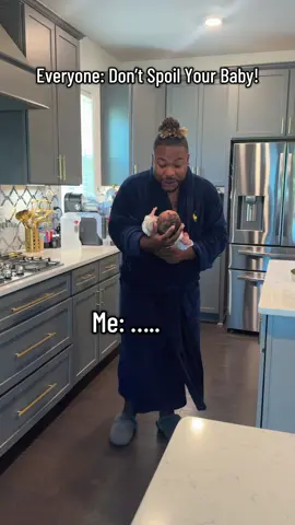 Don’t spoil your baby! That’s all I hear all the time. But I don’t I love this more, or him?!? So ima just say I’m spoiling me and keep loving on my baby boy 🤷🏾‍♂️🤣! #baby #newborn #daddy 