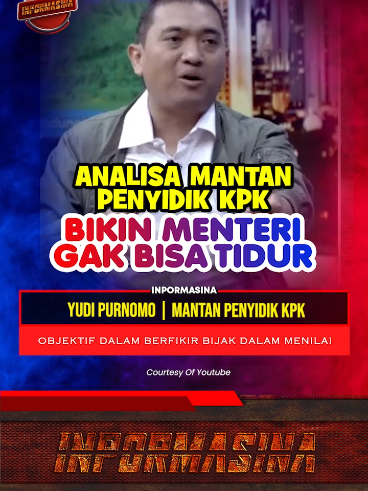 YUDI PURNOMO MANTAN PEYIDIK KPK BIKIN MENTERI GAK BISA TIDUR #beritatiktok #inpormasina #jokowi #fypシ