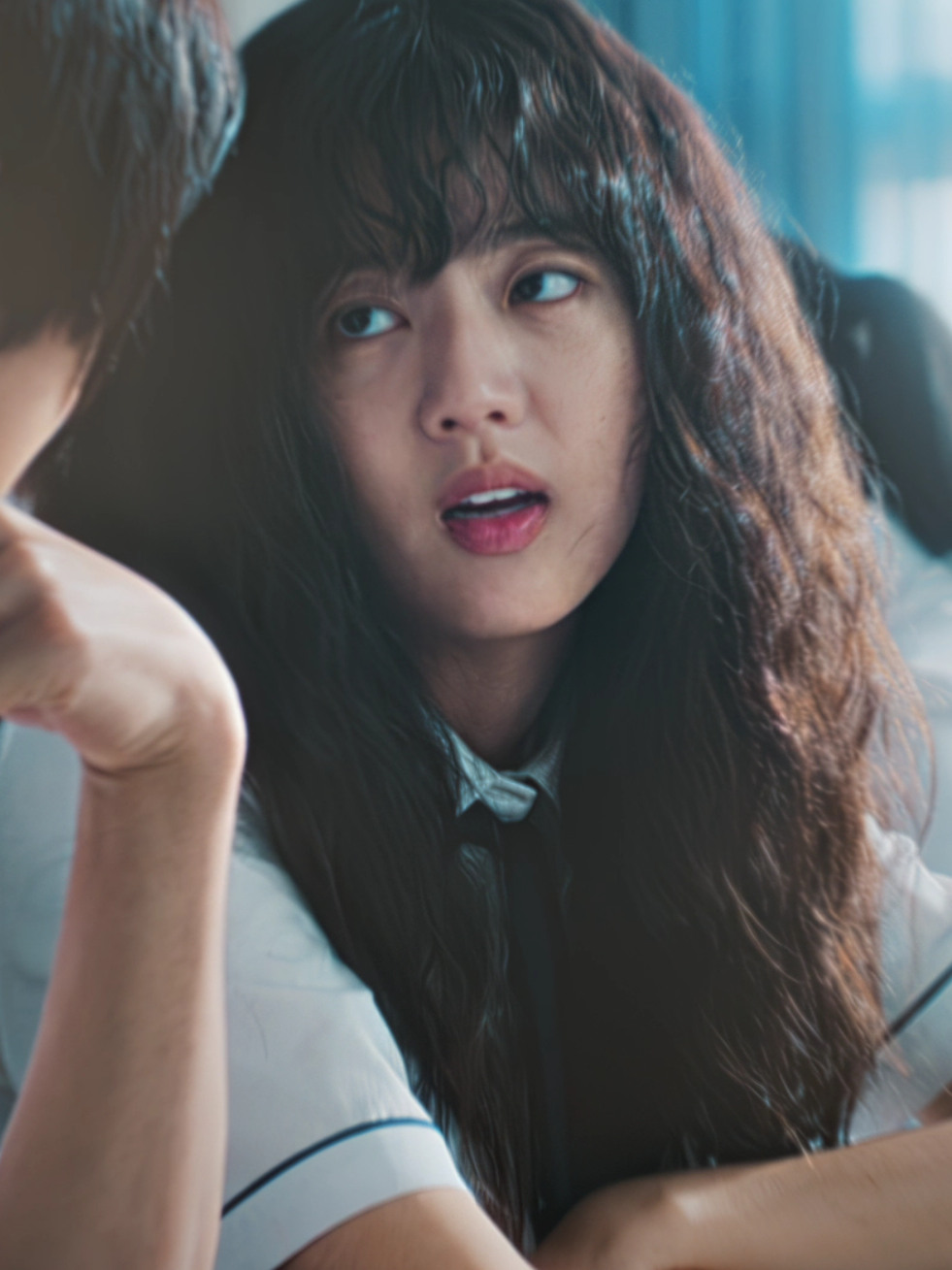 it feels so weird to hear her talking. 😭😭.    scp: wookscenes.     #loveuntangled #kdrama #edit #parkseri 