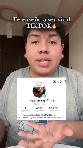 Te enseño a cómo ser viral en tiktok . Quién quiere que analice su perfil para ayudarlo a ser viral #hackviral #crecerentiktok #paluleos #bolivia 