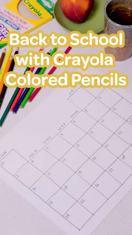 Make school planners pop with Crayola Colored Pencils! Color-code your days, goals, and reminders with smooth, colorful possibilities.