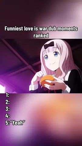 Funniest love is war dub moments ranked #loveiswar #kaguyasamaloveiswar #funnyanimemoments #chika #anime