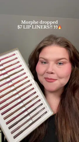 $7 lip liners?! 👀🔥 Morphe continues to drop HEAT!! But which are your favorite?!  #affordablemakeup #affordable #beginnermakeup #lipliner #morphe  @Morphe Cosmetics 