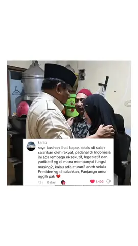 Bapak Prabowo mendatangi rumah Alm.Affan, 