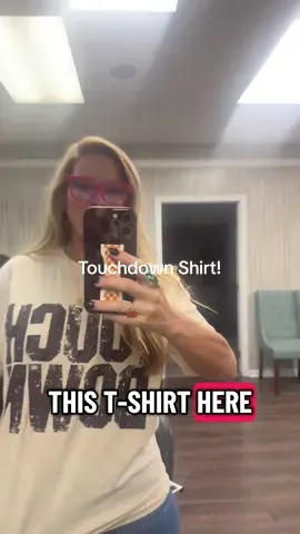 Touchdown shirt just in time for football made from Comfort Colors! #touchdown #gamedaylooks #tiktokshopcreatorpicks #tshirt #tshirtstyle 