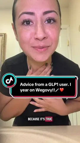 Advice from a GLP1 user. I year on Wegovy!!💉❤️#glp1community #glp1 #wegovy #glp1journey #creatorsearchinsights 