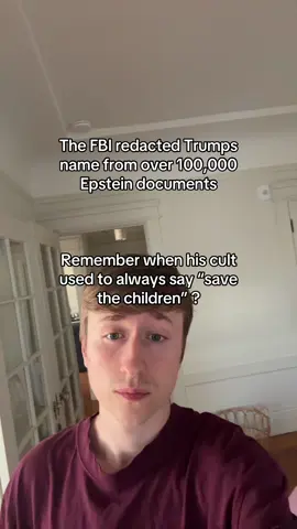 The FBI had to redact Trumps name from over 100,000 documents. Nothing to see here folks, this is totally innocent behavior. #politics 