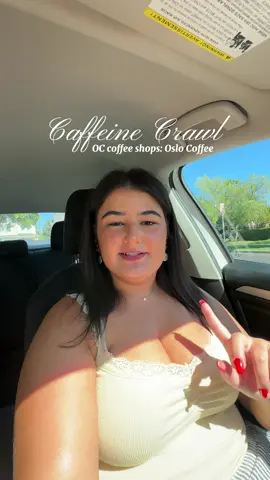 welcome back to caffeine crawl! ☕️where i show you all my fav orange county coffee shops! today is @oslocoffeeco 🩵🤍 #oslocoffee #oc #occoffeeshop #orangecounty #coffeeshops 