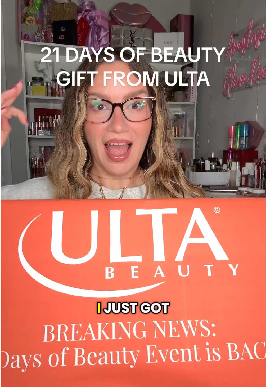 @Ulta Beauty this is the cutest thing ever🧡🥰 #ultabeauty #21daysofbeauty #prunboxing #prhaul 