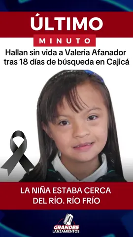 🔴 #Últimominuto | Con profundo dolor se confirma que Valeria Afanador, la niña de 10 años desaparecida en Cajicá, fue hallada sin vida. Las autoridades investigan los hechos para esclarecer lo ocurrido. 🕊️💔 @HelenDigital @helendigital21 #ValeriaAfanador #Cajicá #Colombia #Justicia #Noticias #Niñez #nomásviolencia #LIVEIncentiveProgram #LIVEwithlowfollowers #PaidPartnership 