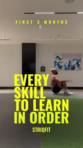 Every Calisthenics Skill to Learn in Order For Your First 3 Months! #calisthenics #striqfit 