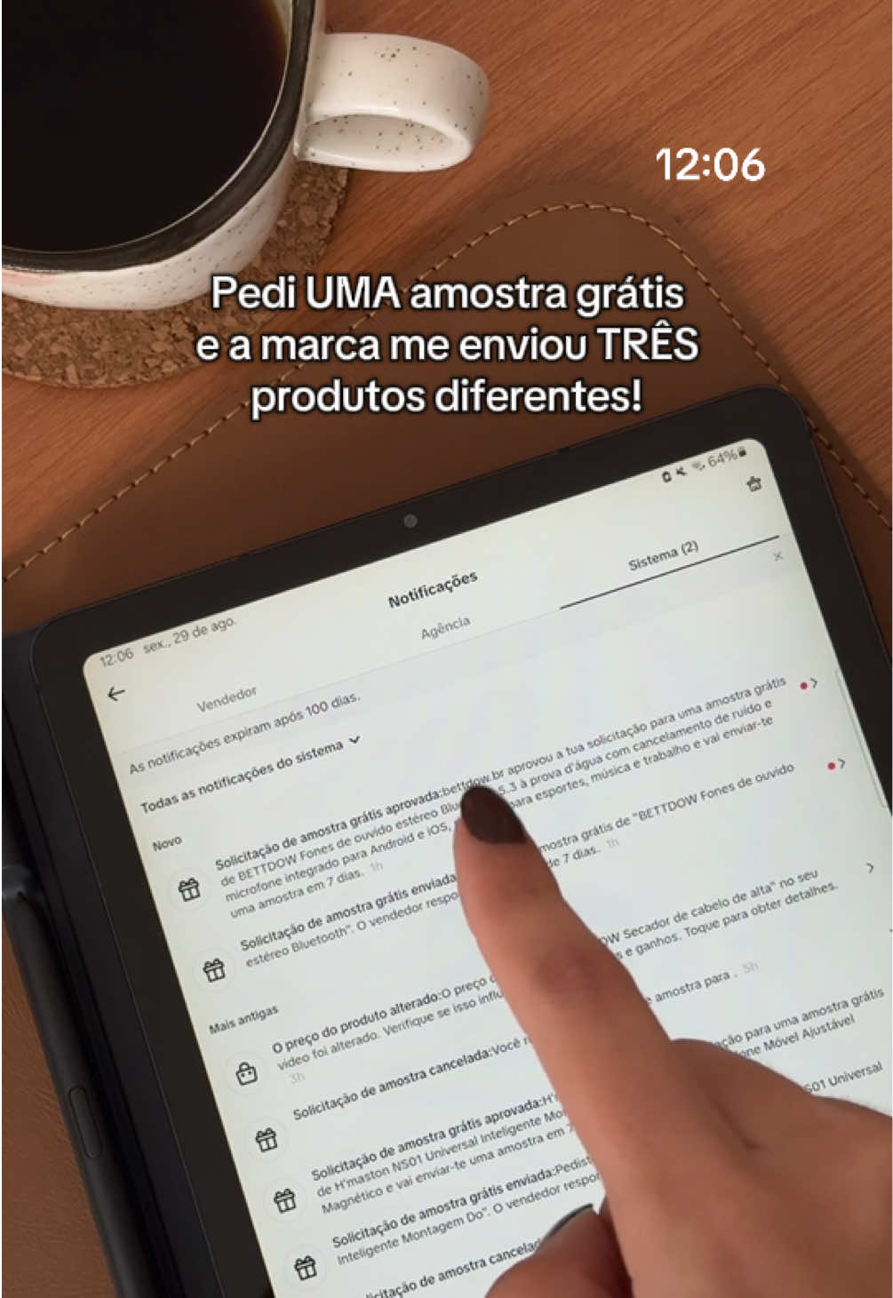 As marcas AMAM dar amostras pra quem faz conteúdo bom no tiktok shop 🔥✨ #vendastiktok #comocrescernotiktok #tiktokshop #tiktokcreator 