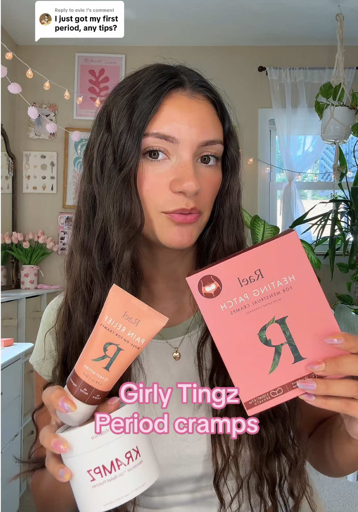 Replying to @evie ! Tips for period cramps #periodcramps #periods #period #femininehygiene #girlythings @Rael @Krampz Wellness 