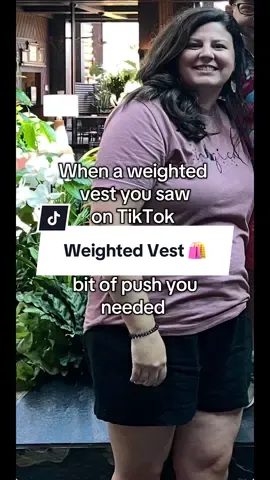 Adding a weighted vest has been the simplest addition to my workouts that have made me feel the best. I’ve gained strength, confidence and endurance and didn’t have to add hours in the gym. Just added a vest a kept up my routine 💪🏼 #weightedvest #walking #homeexercise #homegymequipment 