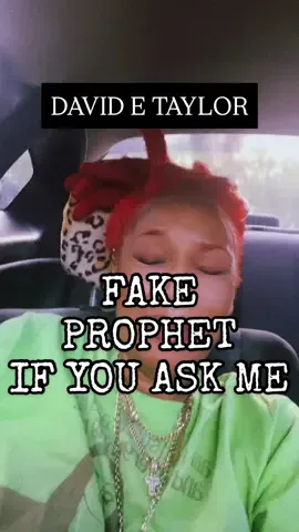 INSANE I DEFINITELY SEEN IT COMING GOD SAID OH YOU THOUGHT YOU WAS GONE PLAY IN MY FACE #davidetaylor #APOSTOLDAVIDETAYLOR 