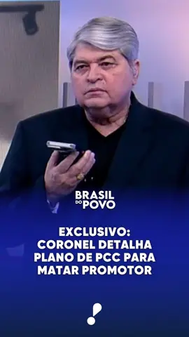 Ao #BrasildoPovo desta sexta-feira (29), o coronel da Polícia Militar, Leonardo Takahashi detalhou o plano de assassinato de um promotor, arquitetado pelo PCC. Veja! Assista completo no YouTube Notícias RedeTV! . . . #RedeTV #DatenaNaRedeTV #Datena #Jornalismo #Crime #Crimes #SP #SaoPaulo #Faccao