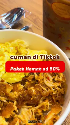 Soo happy, myfav menu from Ayam Keprabon lagi diskoooonn!! 🤍 yu buruan co!!🤏🏼 #NexEnt #NexEntertainment #promomakanliburan #nexayamkeprabon  #promomakangajian
