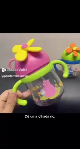 Dê uma olhada em Copo Infantil Com Canudo De Silicone 300ml Com Alça Removível por R$18,49. Compre na Shopee agora! https://s.shopee.com.br/10aZ6mAd5