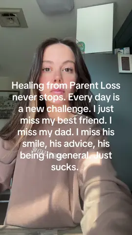 Healing from parent loss is something that never goes away. You fight it every single day and you try to heal every single day. I honestly just miss my dad. I miss his laugh. His smile. Just him. I just miss my dad my best friend. #parentloss #grief #healing 