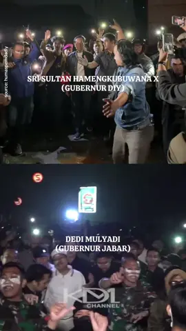 Beberapa Gubernur yang turun temui pendemo kemarin malam (29/8). Stay safe everyone! Semoga Indonesia lekas membaik🥀 #dpr #demo #kdm #ojol #polisi 