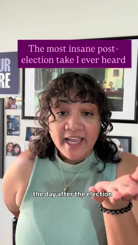 The most insane take I heard right after the election- I hope you dance, 💃🏽 girlie! #hottake #dance #clubmusic #comedy