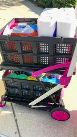 The foldable cart always comes in handy. It’s that must have thing that you didn’t know you needed. #foldingshoppingcart #utilitycart #foldingcart #cart #tiktokshop 