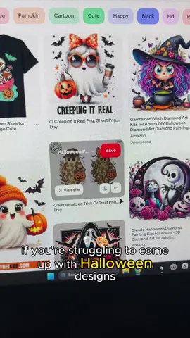 🚀 POD sellers, here’s a quick hack for Halloween shirts 🎃👕 👉 Find inspo on Pinterest 👉 Drop it into PodSpy.io for 4 fresh designs in 45 seconds 👉 Upload to Printify & start selling Perfect for Etsy & print-on-demand! 🛍️🔥 #EtsySeller #PrintOnDemand #HalloweenShirts #SideHustle #EtsyTips #PassiveIncome #pod 
