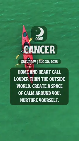 CANCER - SATURDAY | AUGUST 30, 2025 HOROSCOPE ✨ 🔭  #Followers #ZodiacSigns #fyp  #DailyHoroscope #AstrologyTikTok