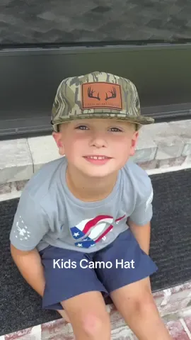 Ok, I have to admit, this camo hat looks cute even though I’m not usually a fan of flat billed hats. @Three Rivers Hat Co. #kidsfashion #camo 