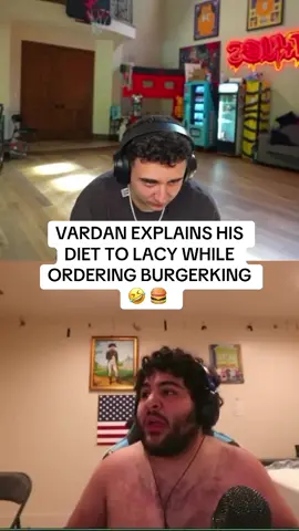 VARDAN EXPLAINS HIS DIET TO LACY WHILE ORDERING BURGERKING 🤣 🍔  #vardan #lacy #funny