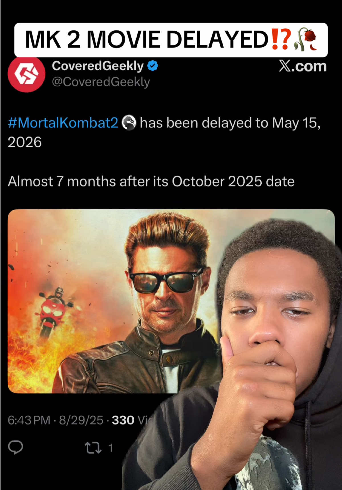 HOW DARE THEY DELAY MY MORTAL KOMBAT 2 MOVIE⁉️WHYYY⁉️ #mk #mortalkombat #mortalkombatmovie #mortalkombat2movie #movienews 