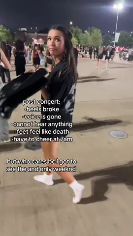 post concert depression is hitting hard knowing it was my first and last time seeing abel 🥲
