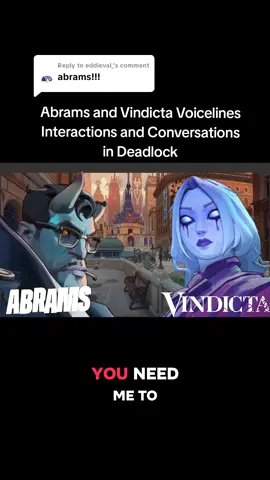 Replying to @eddieval_ Abrams doesn't mind vindictas bare feet 🐾#deadlock #vindicta #abrams #deadlockinvite #deadlockinteractions 