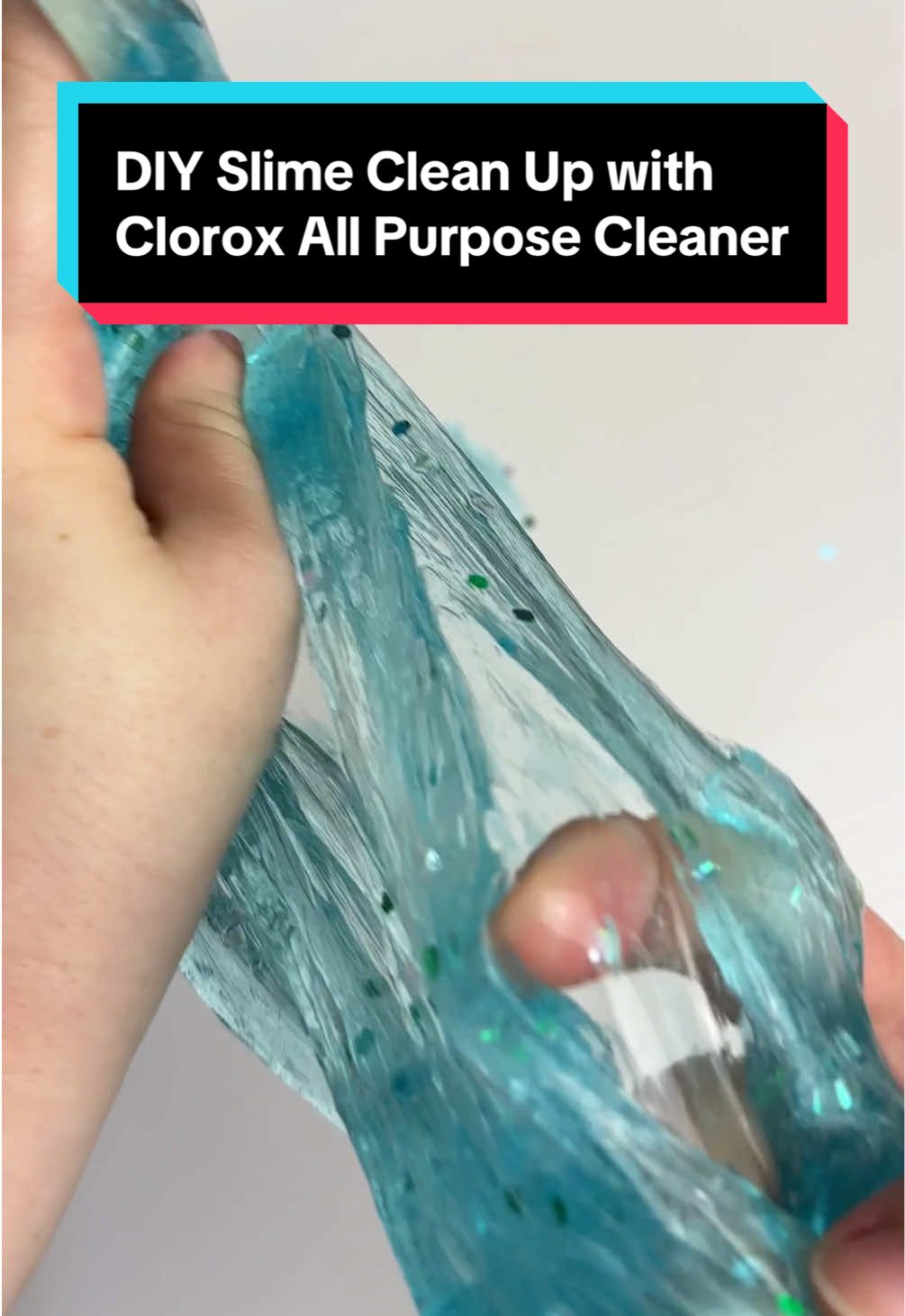 ^^How to clean a glittery, slimy mess. 🫠​ #Clorox #CleanTok #Slime #Cleaning​