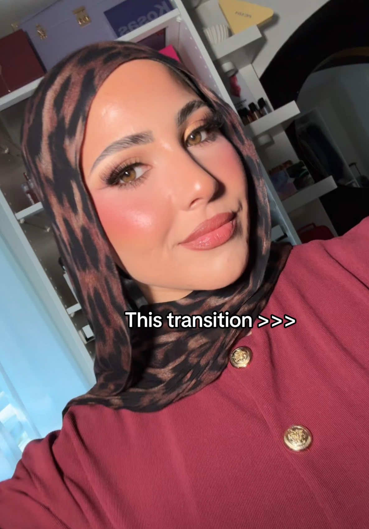 I 🫶🏼 you  #makeuptransition #makeup #BeautyTok #hijabi #hijabitiktok 